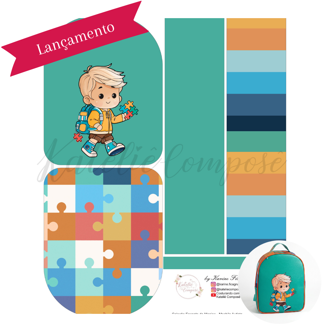 Painel Mochila - Autista - Encanto de Menino