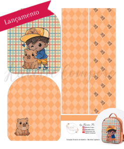 Painel Mochila - Capivara - Encanto de Menino