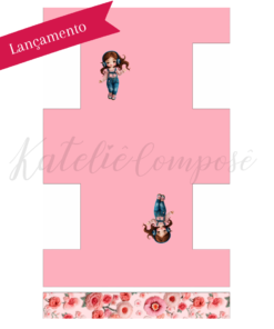 Painel Niqueleira - Rosa Melody - Encanto de Menina