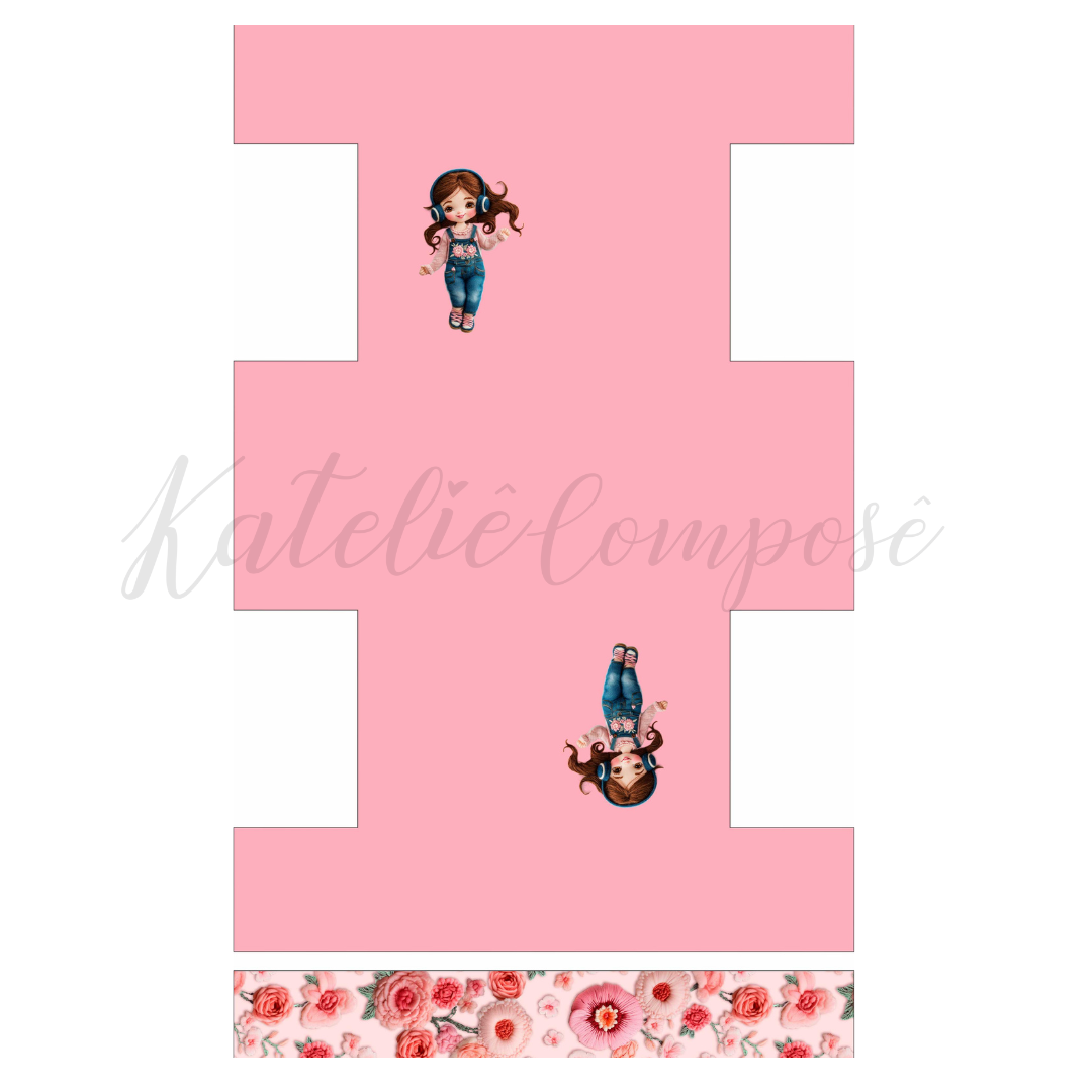 Painel Niqueleira - Rosa Melody - Encanto de Menina