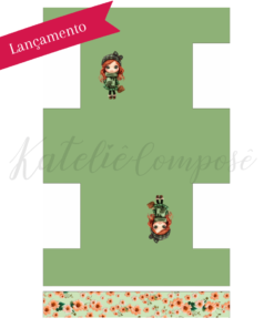 Painel Niqueleira - Verde Liz - Encanto de Menina