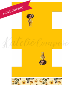 Painel Niqueleira - Amarelo Luna - Encanto de Menina