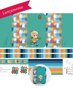Painel Capa Caderno/Agenda - Autista - Encanto de Menino