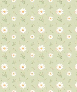 Sintético Doll Estampado - Coleção Aconchego - Floral Verde