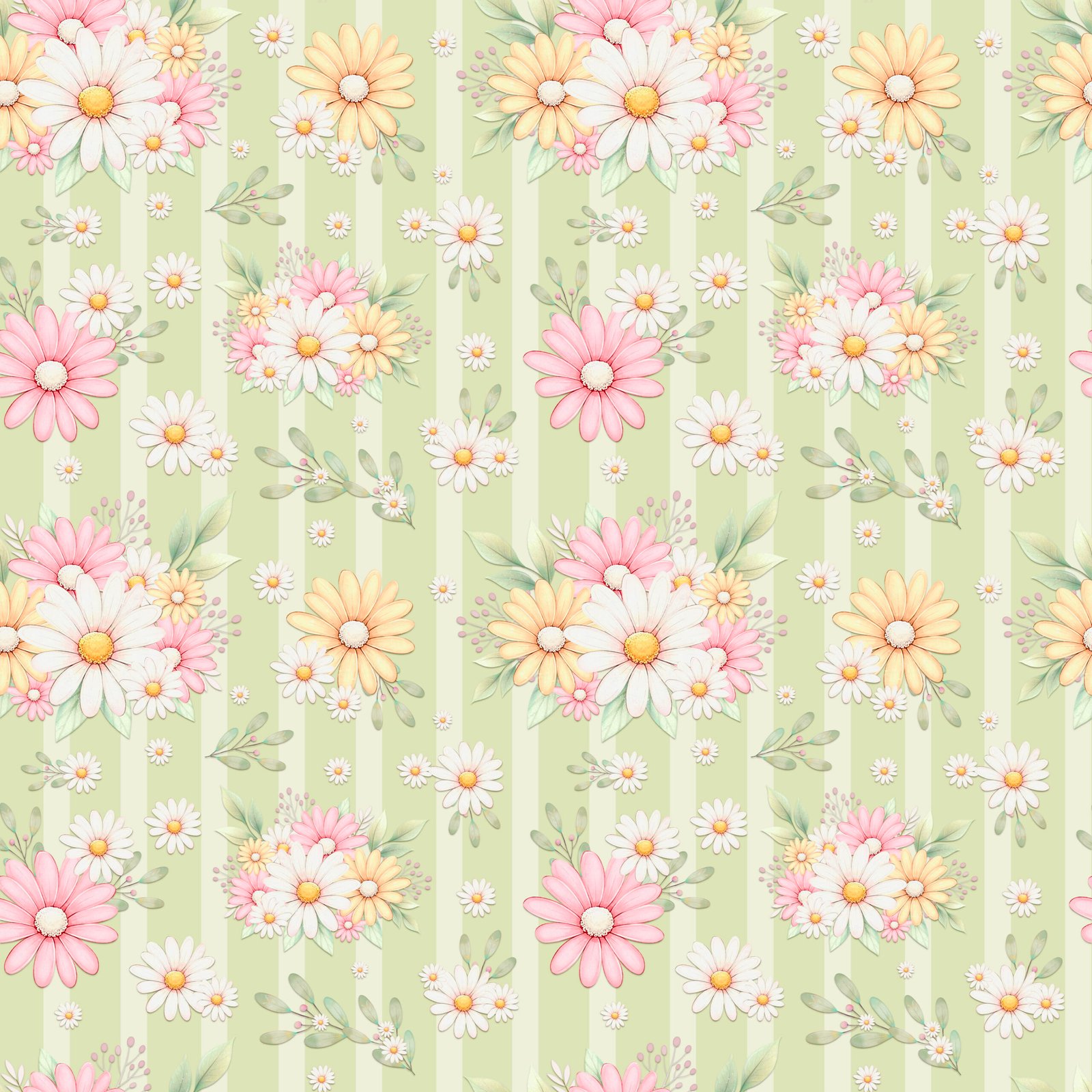 Sintético Doll Estampado - Coleção Aconchego - Listras Verde